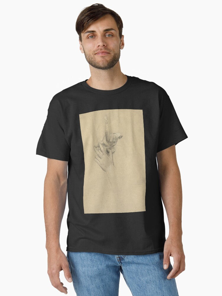 Handstudie Um Einen Sabelgriff by Gustav Klimt: Vienna Secession Drawing Classic T-Shirt