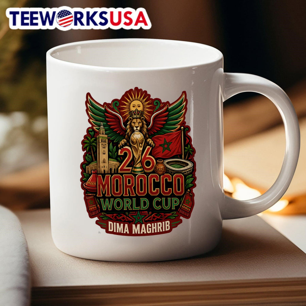 26 Morocco World Cup Dima Maghrib Morocco World Cup Soccer Shirt