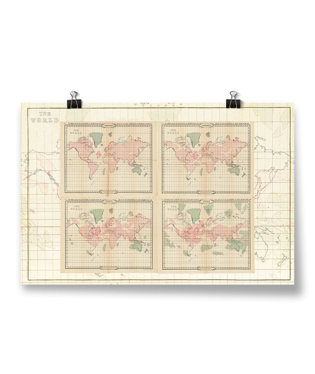 Atlantis Map Print