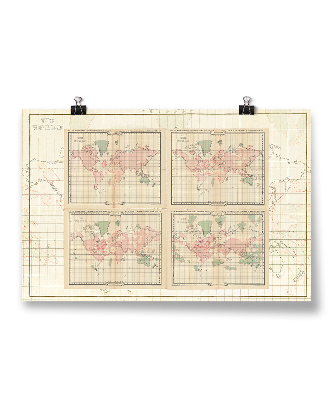 Atlantis Map Print