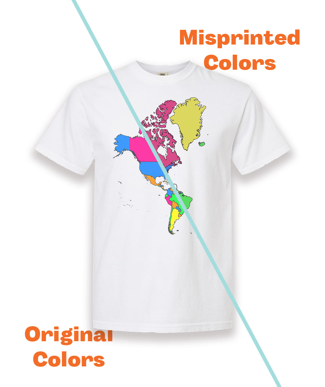 World Map T-Shirt - White MISPRINTS