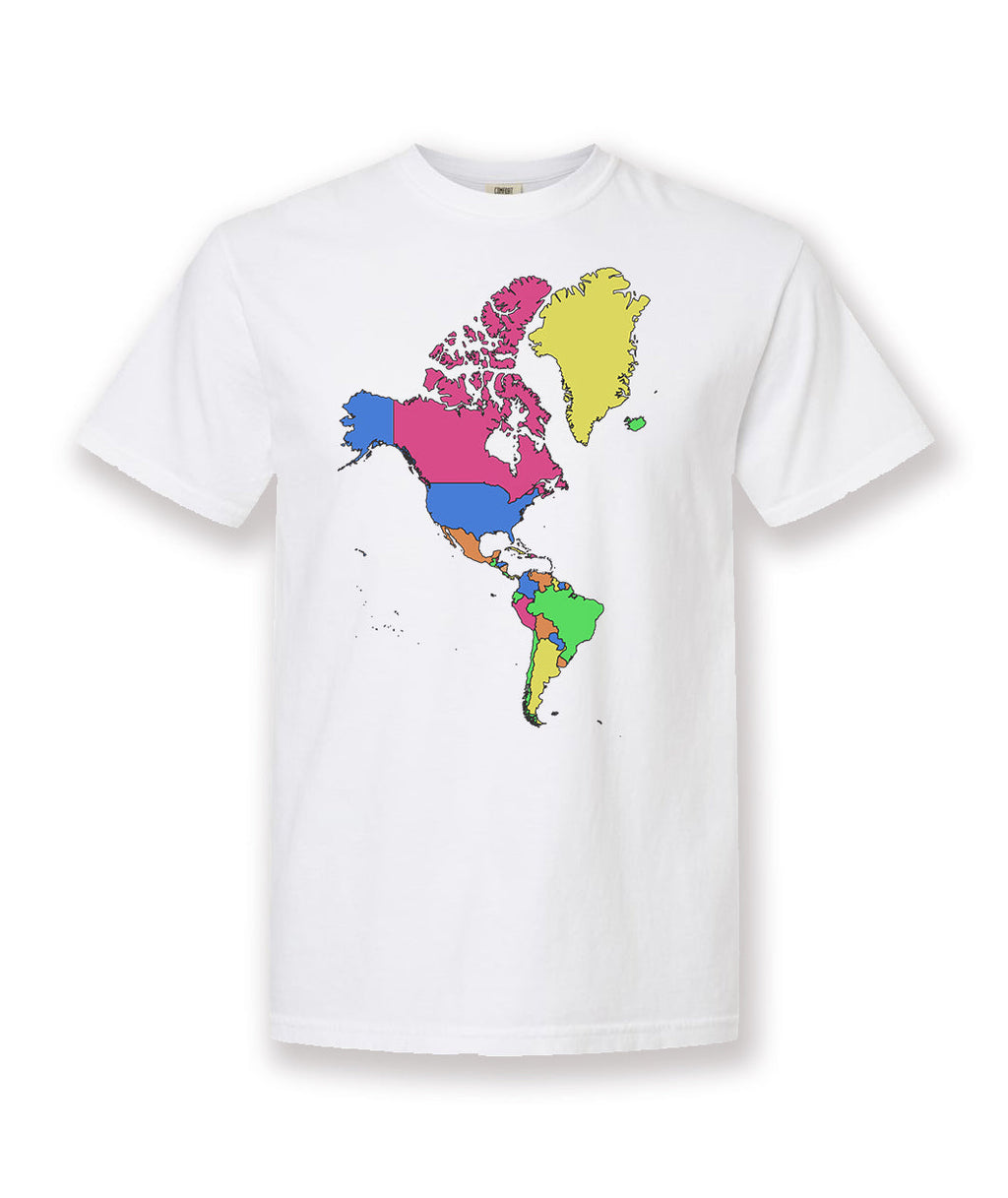 World Map T-Shirt - White MISPRINTS