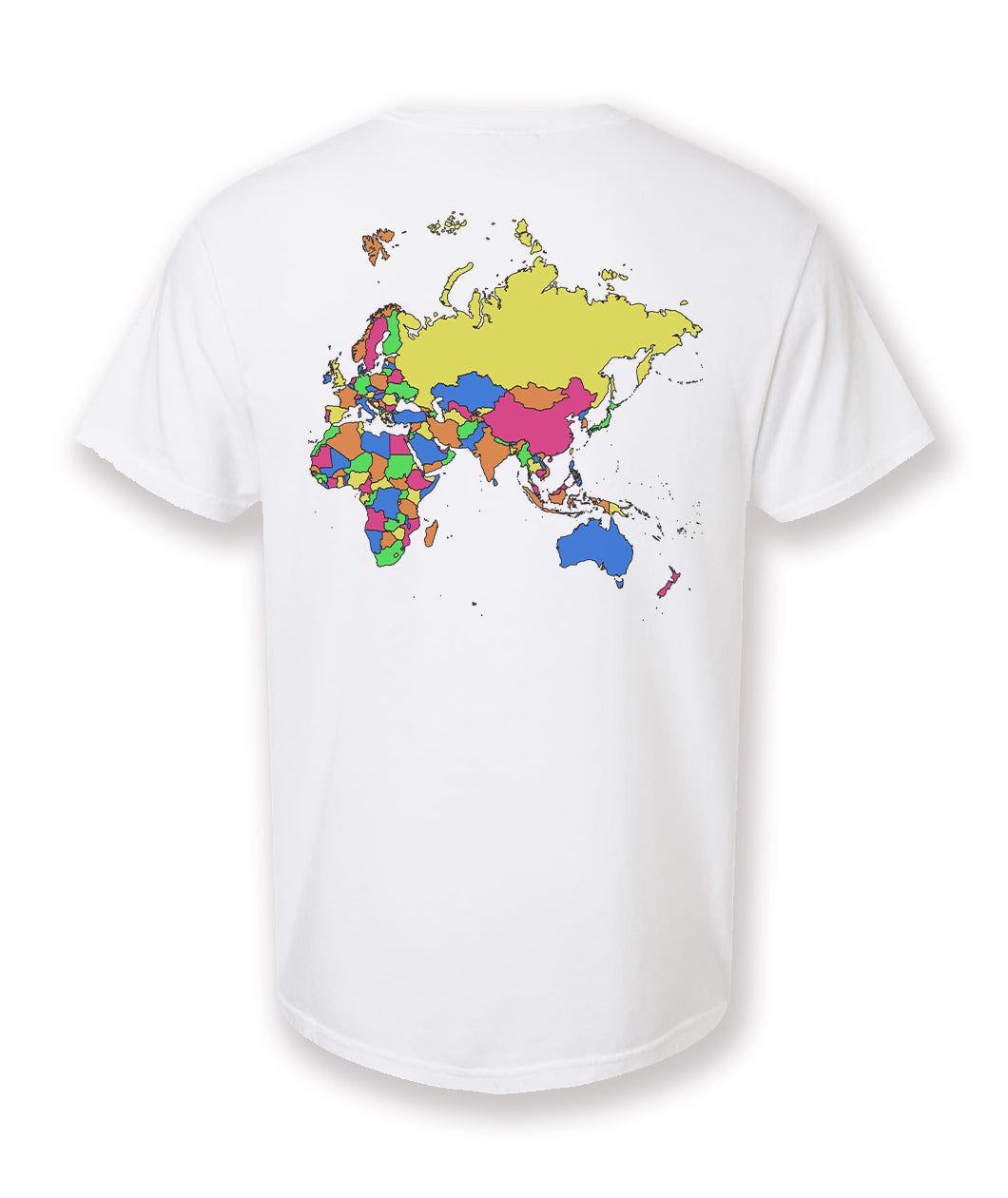 World Map T-Shirt - White MISPRINTS
