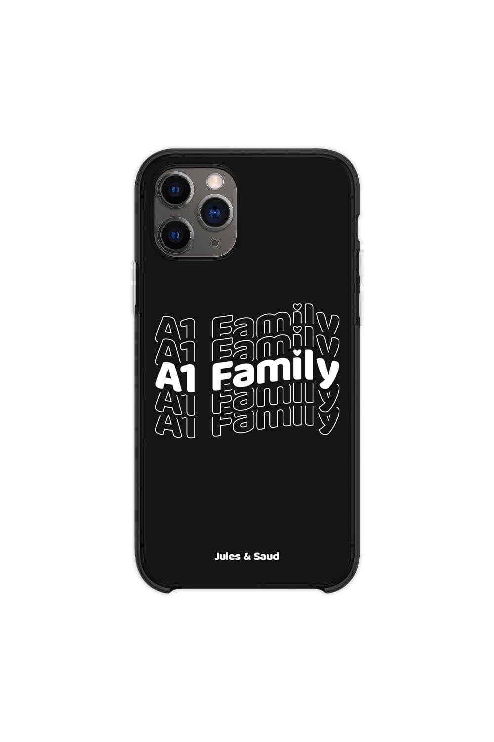 Jules and Saud: Black A1 Family Phone Case