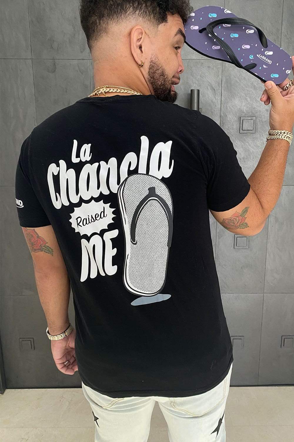 LeJuan James: La Chancla Black Shirt