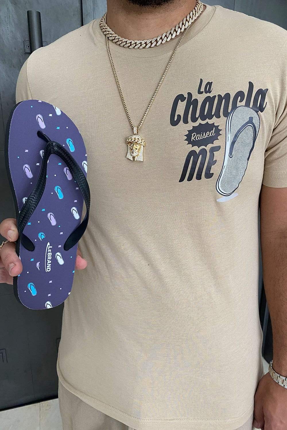 LeJuan James: LeBrand Blue Flip Flops