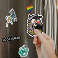 Skeleton Drinking Wine Magnet