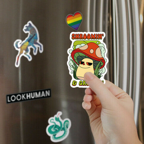 Shroomin' & Groovin' Magnet