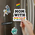 Mom With Pride Magnet