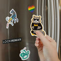 Skate Trash Raccoon Parody Magnet