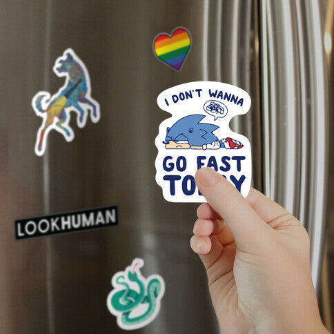 I Don't Wanna Go Fast Today Magnet