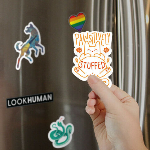 Pawsitively Stuffed Magnet