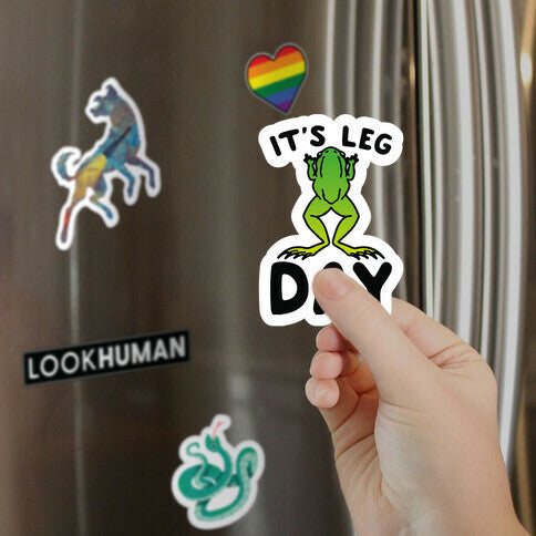 It's Leg Day Frog Parody Magnet