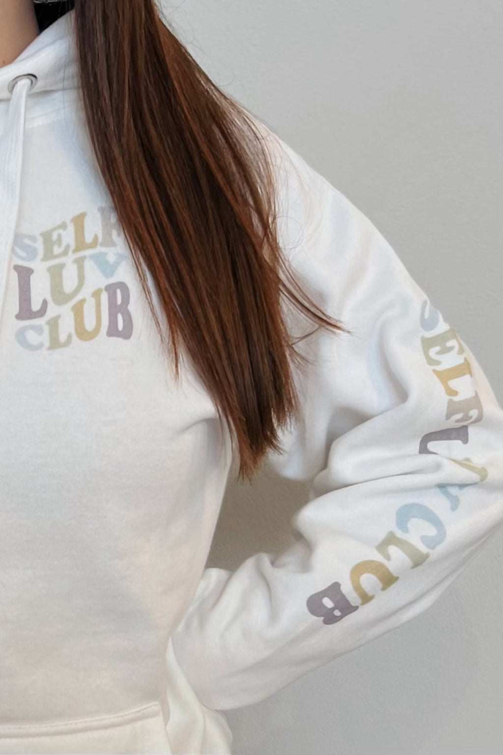 Miyaeva Renae: Self Luv Club White Hoodie