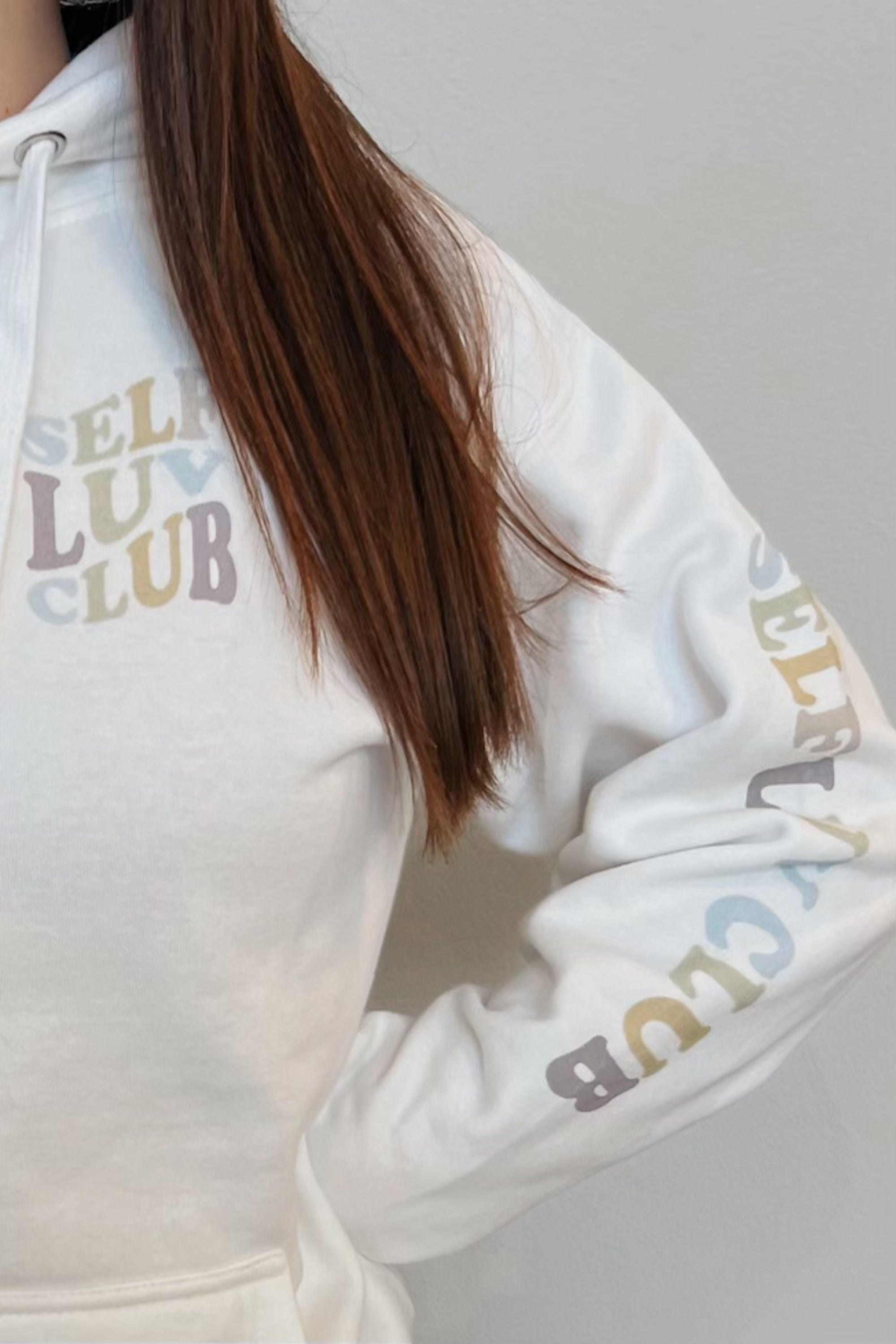 Miyaeva Renae: Self Luv Club White Hoodie