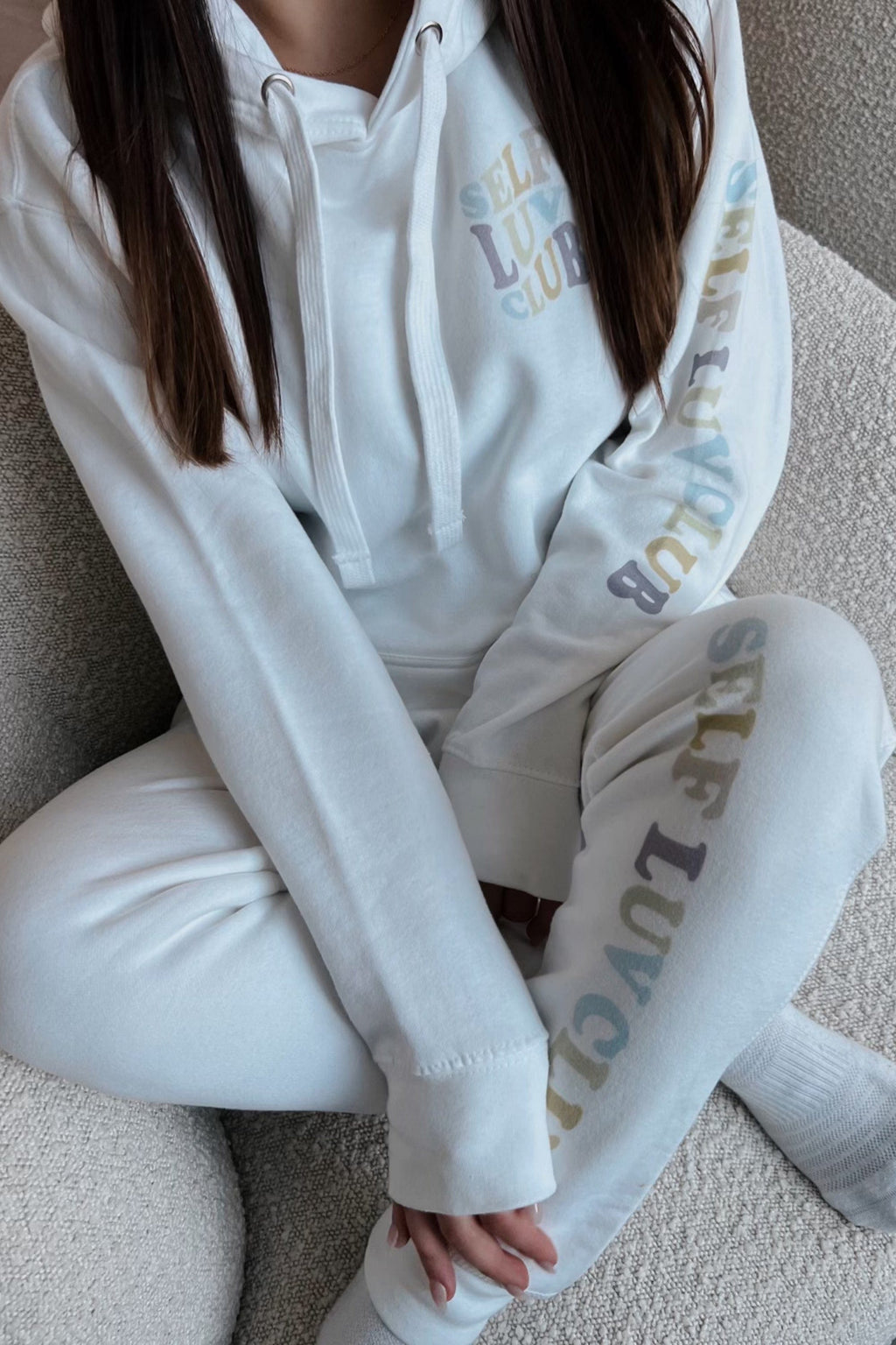 Miyaeva Renae: Self Luv Club White Hoodie