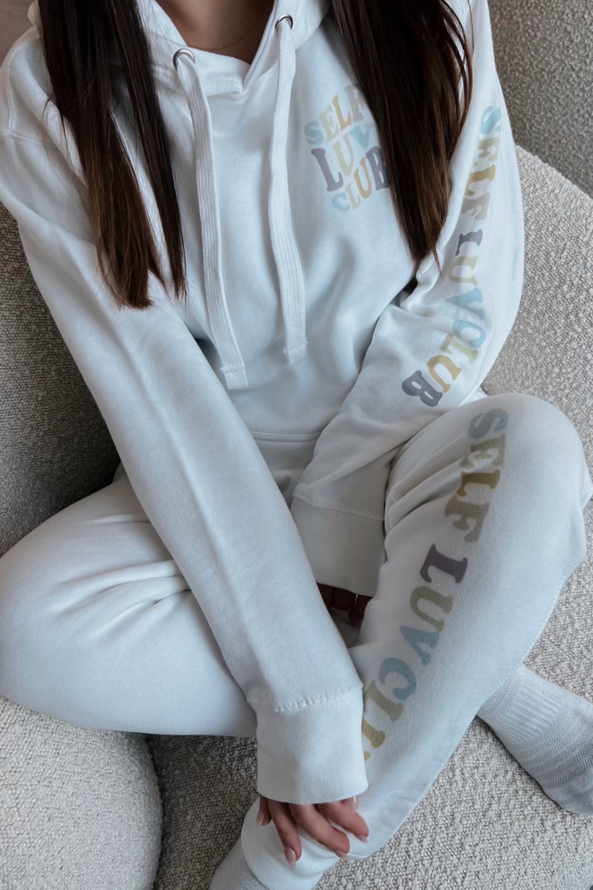 Miyaeva Renae: Self Luv Club White Hoodie