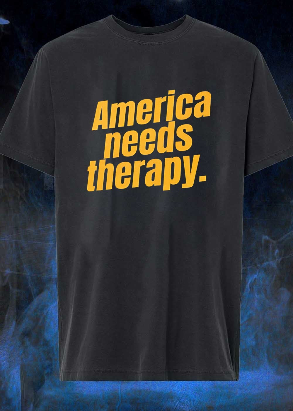 America Needs Therapy Brown T-Shirt