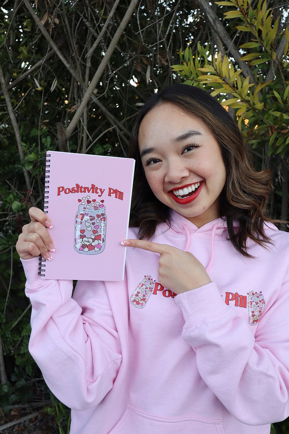 Nicole Laeno: Positivity Pill Pink Notebook