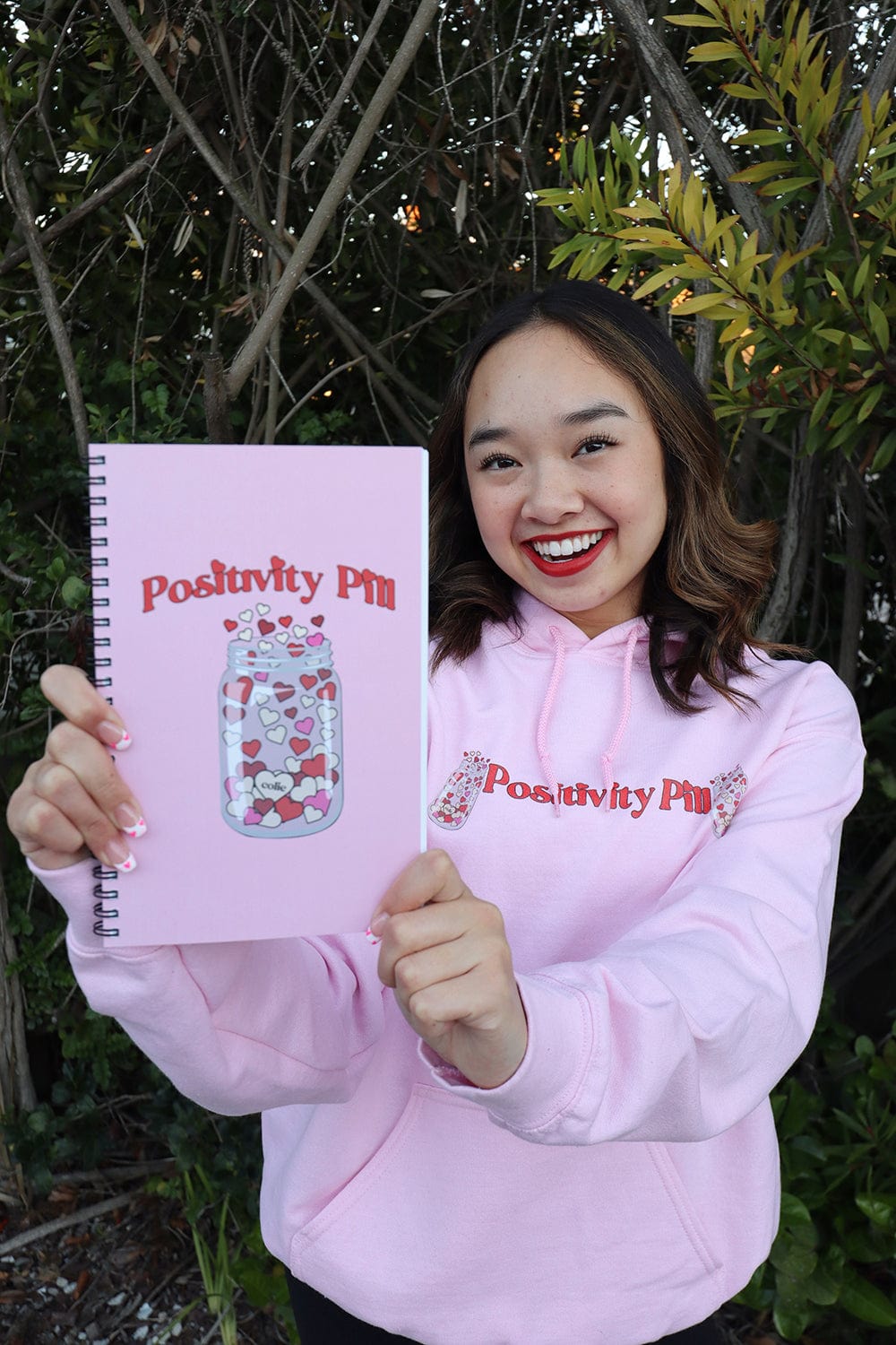 Nicole Laeno: Positivity Pill Pink Notebook