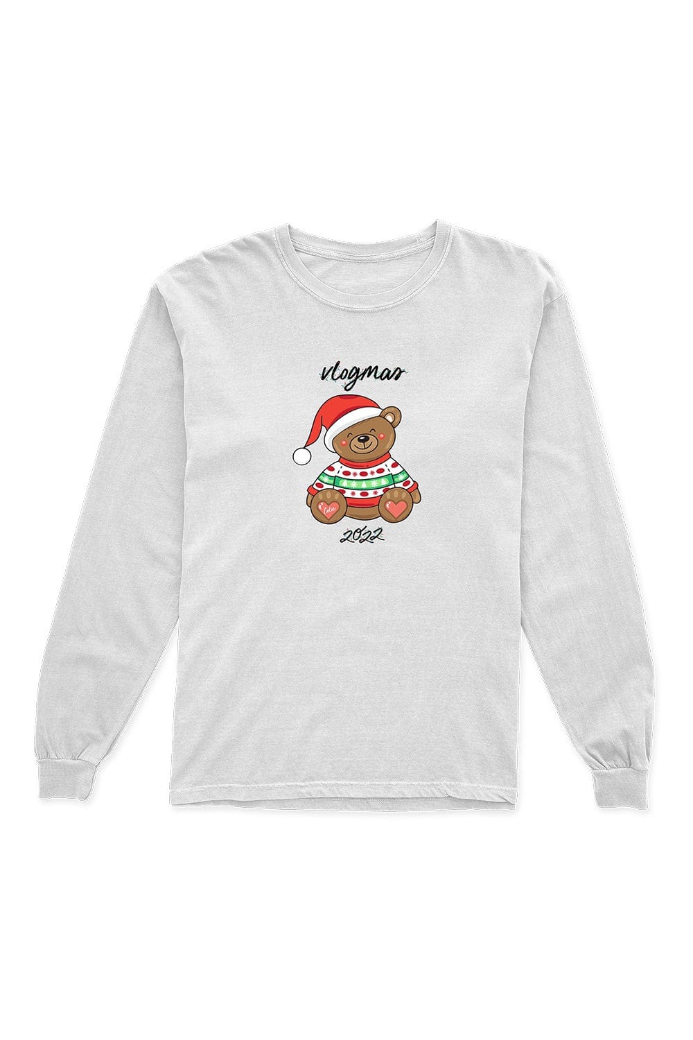 Nicole Laeno: Vlogmas 2022 White Longsleeve