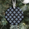 Evil Eye Pattern Black Ornament