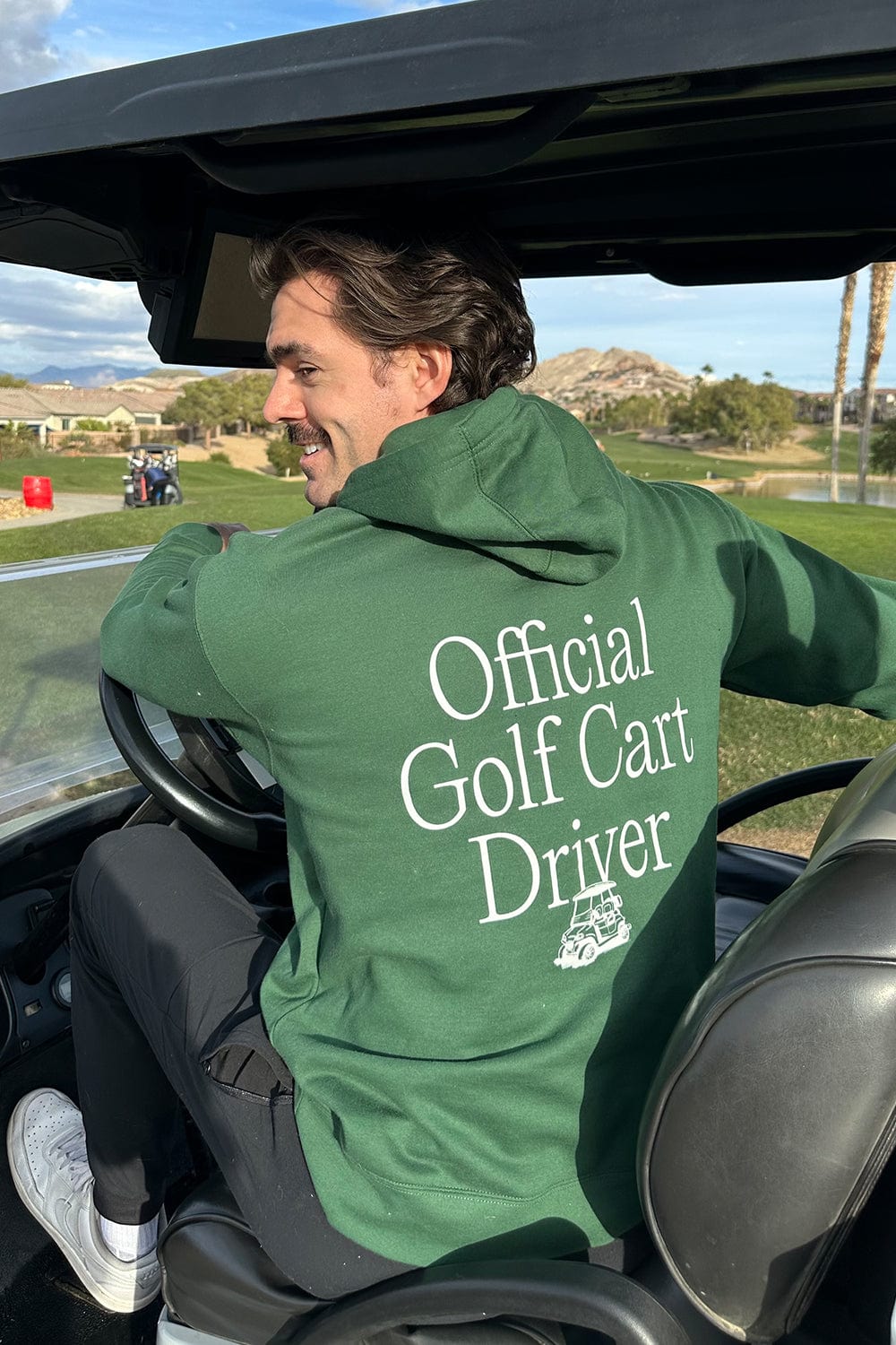 Cass Holland: Official Gold Cart Driver Forrest Green Hoodie