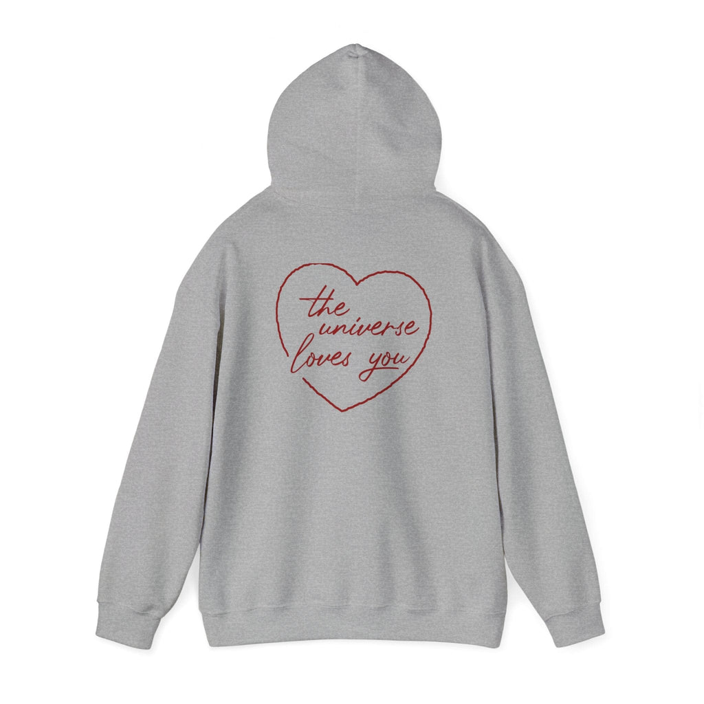 Lauren Raymond: The Universe Loves You Light Grey Hoodie