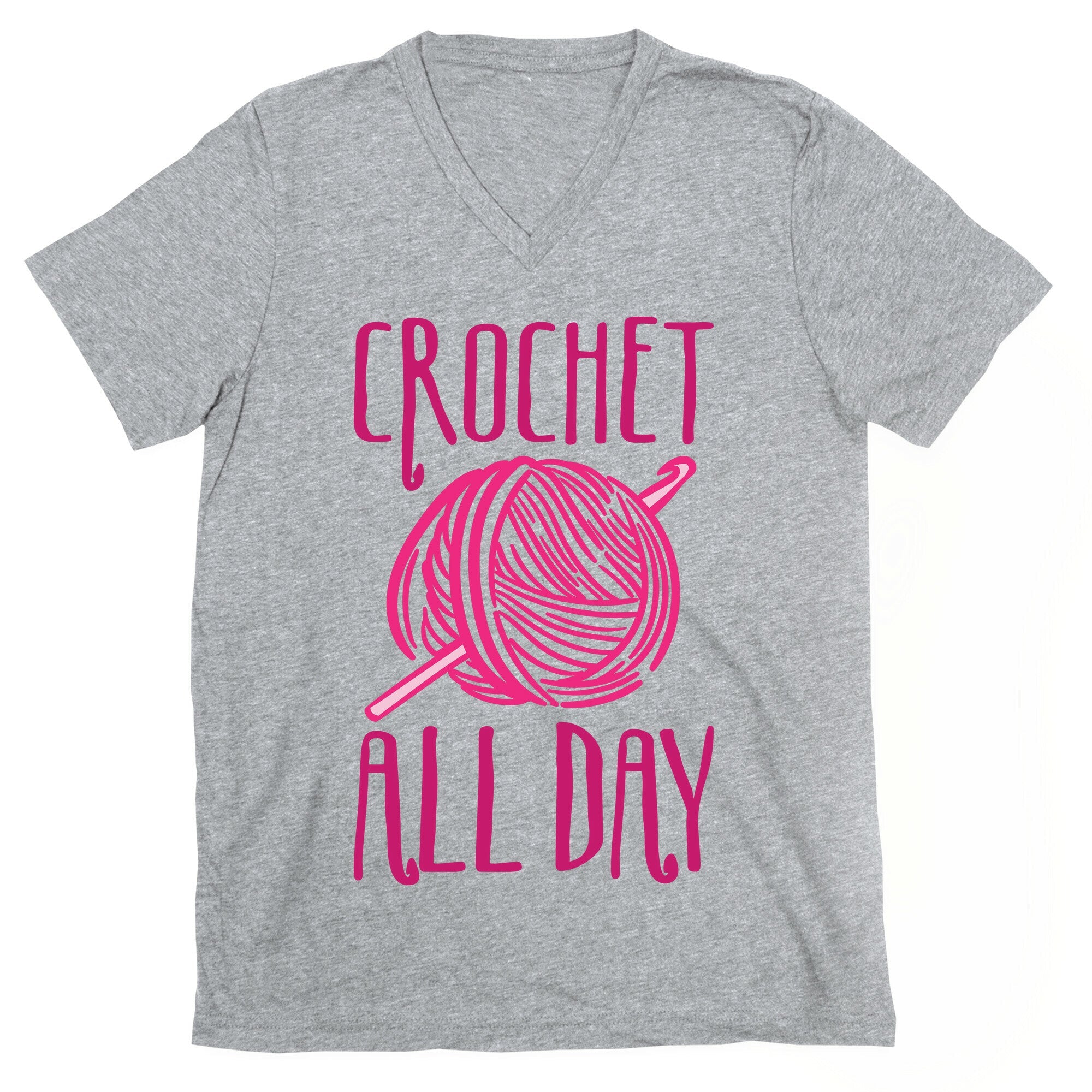 Crochet All Day V-Neck