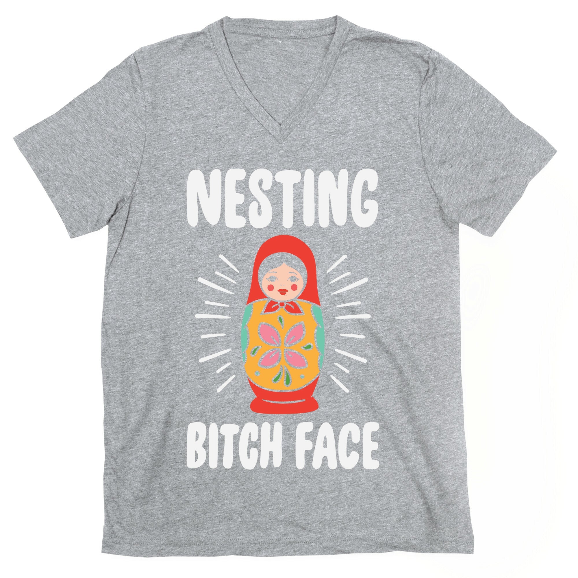 Nesting Bitch Face V-Neck