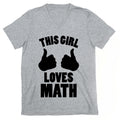 This Girl Loves Math V-Neck