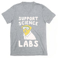 Support Science Labs White Print V-Neck