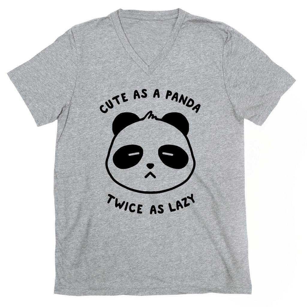 Cute As A Panda Twice As Lazy V-Neck
