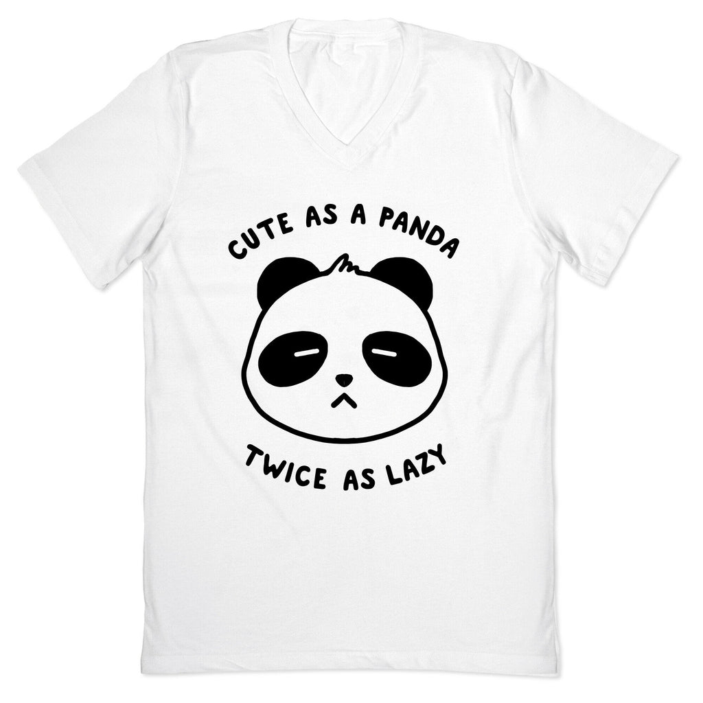 Cute As A Panda Twice As Lazy V-Neck