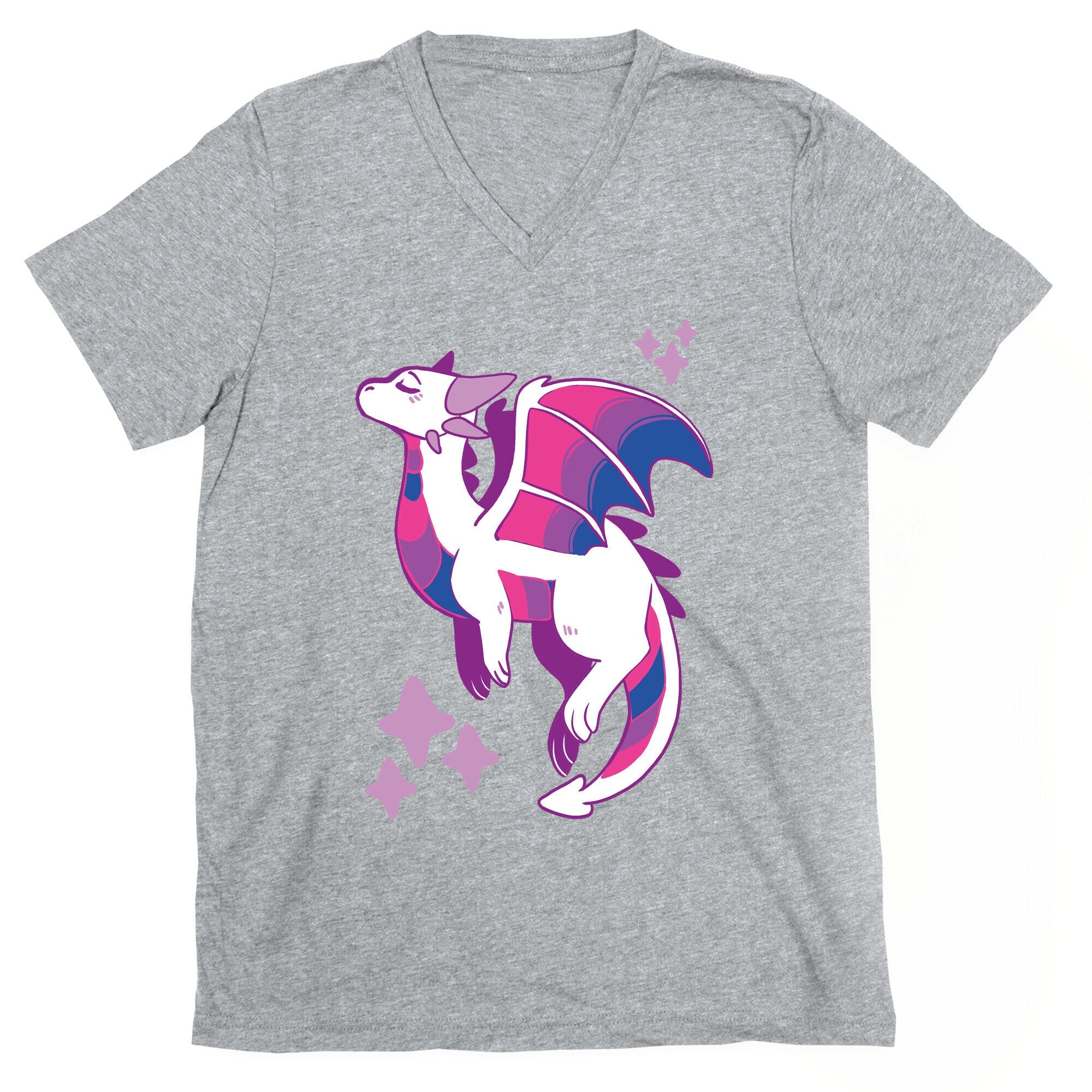 Bi Pride Dragon V-Neck