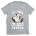 My Neck My Back My Anxiety Attack Opossum V-Neck