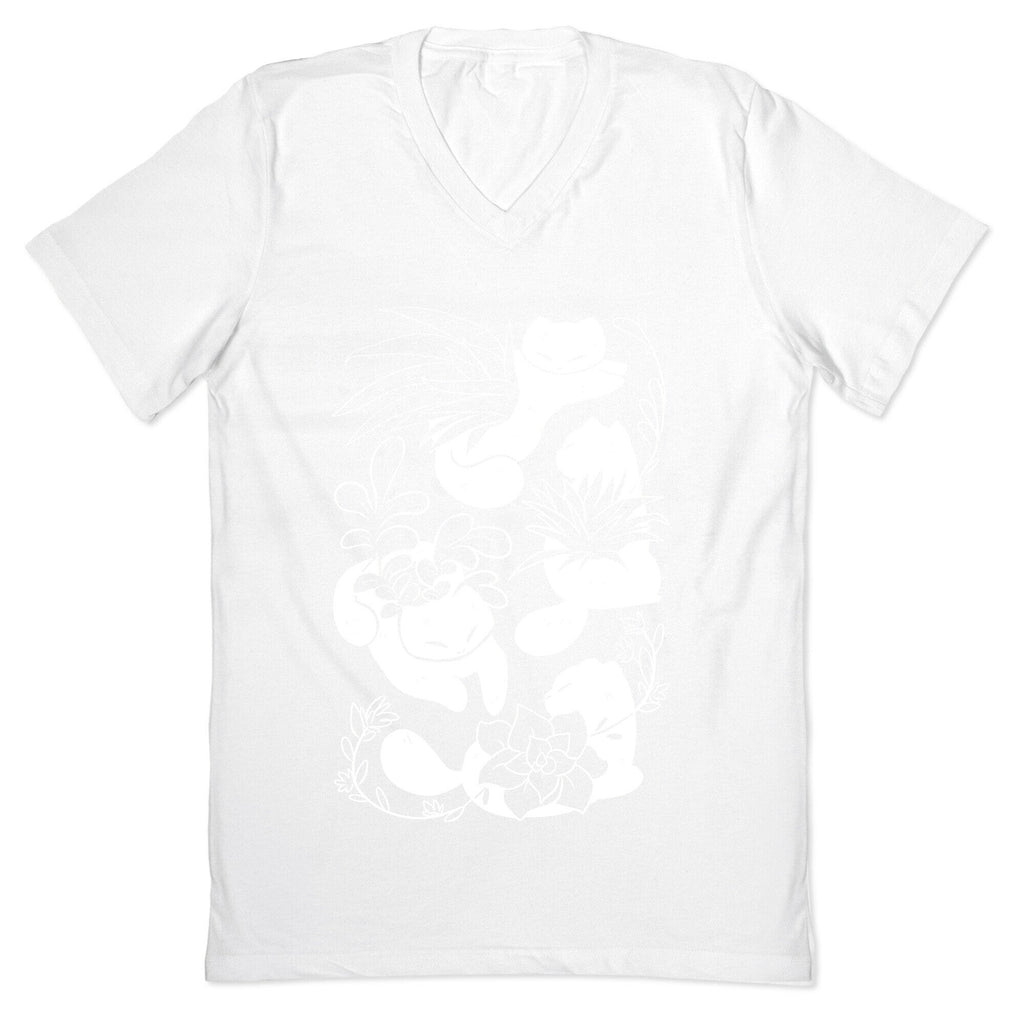 Succulent Cats V-Neck