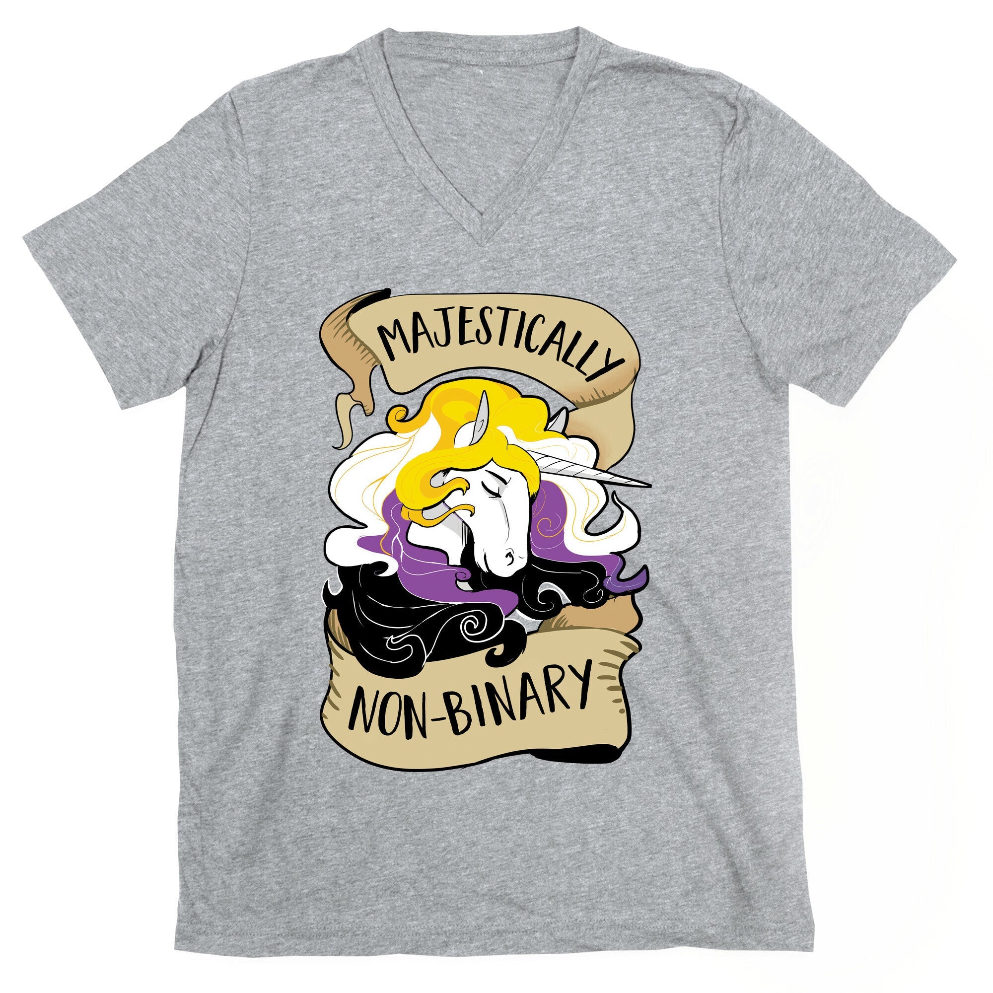Majestically non-binary V-Neck