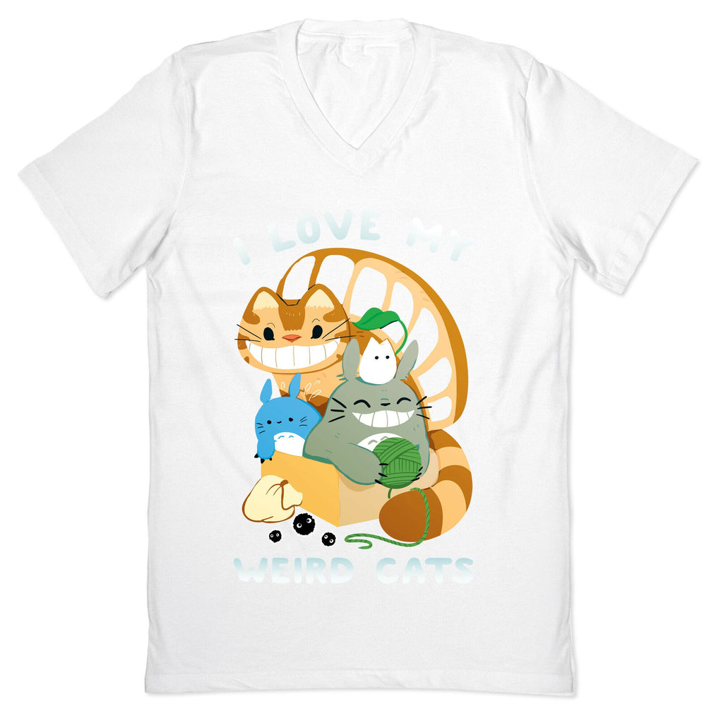 I love my weird cats V-Neck