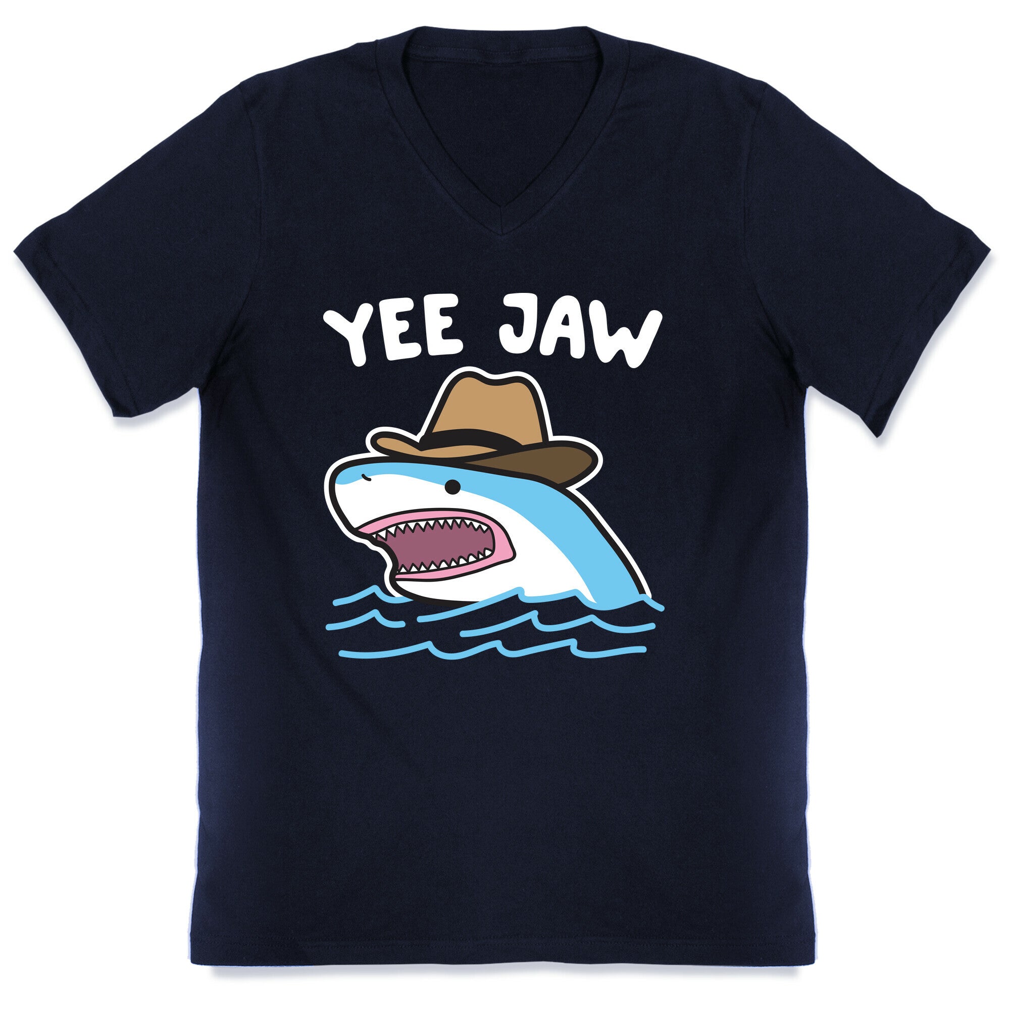 Yee Jaw Cowboy Shark V-Neck
