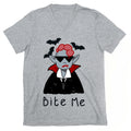 Bite Me Vampire V-Neck