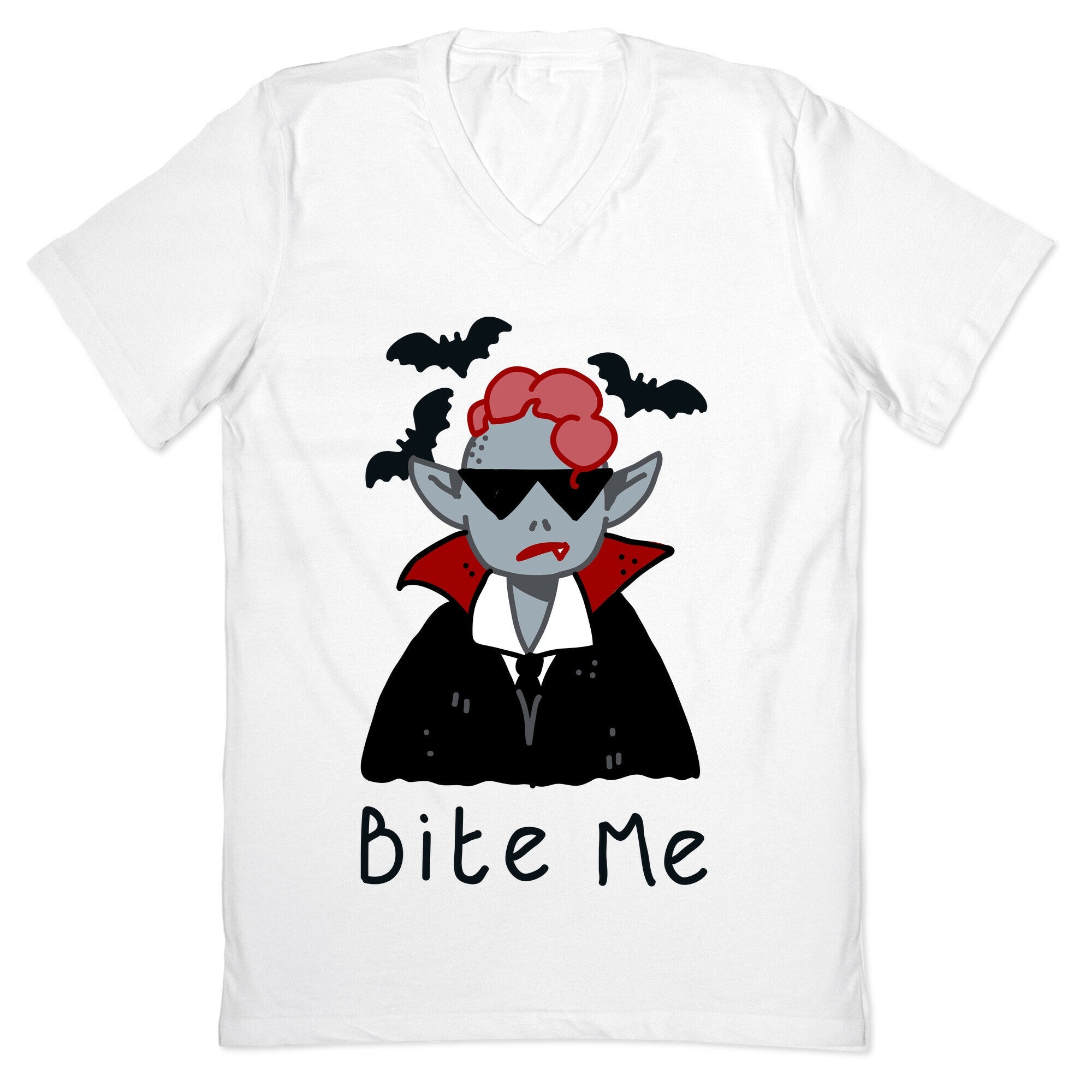 Bite Me Vampire V-Neck