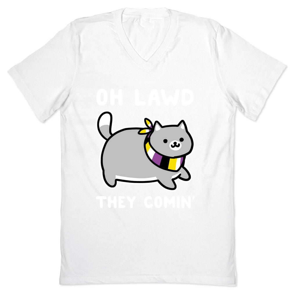 Oh Lawd, They Comin' - Non-Binary V-Neck