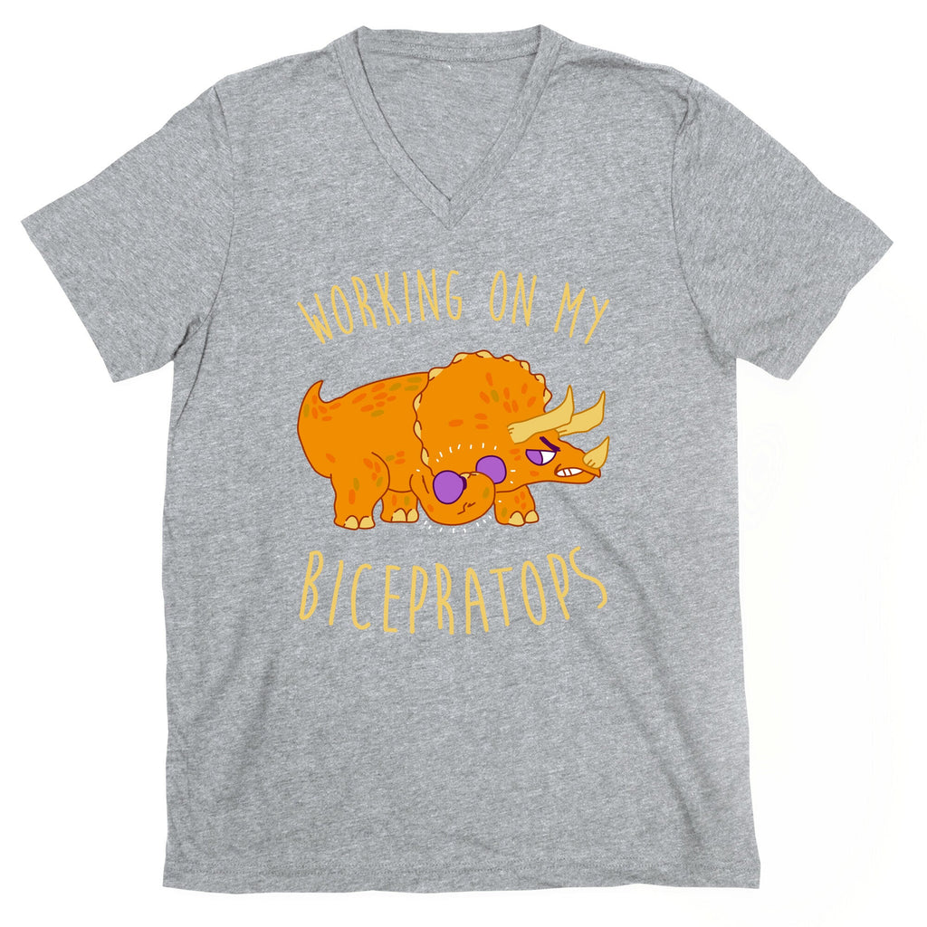 Working on My Bicepratops V-Neck