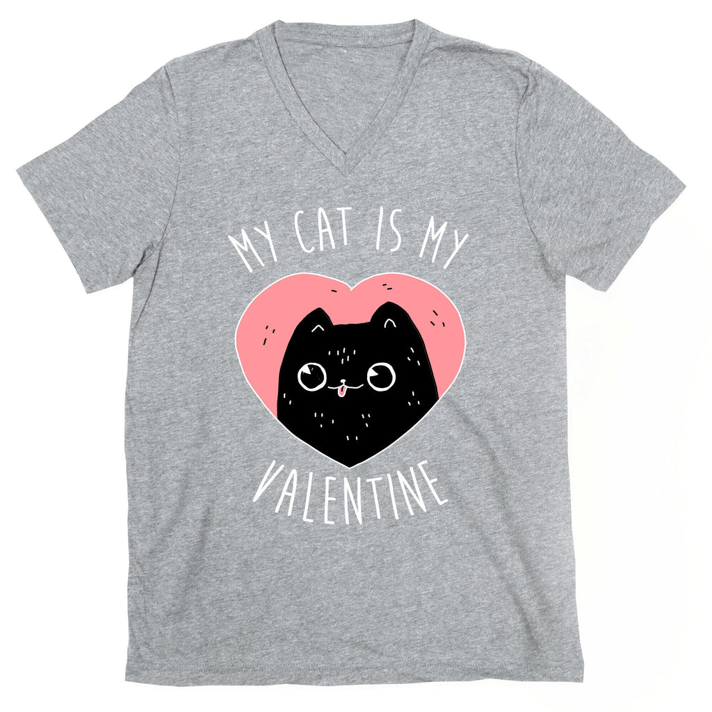 My Cat is My Valentine V-Neck