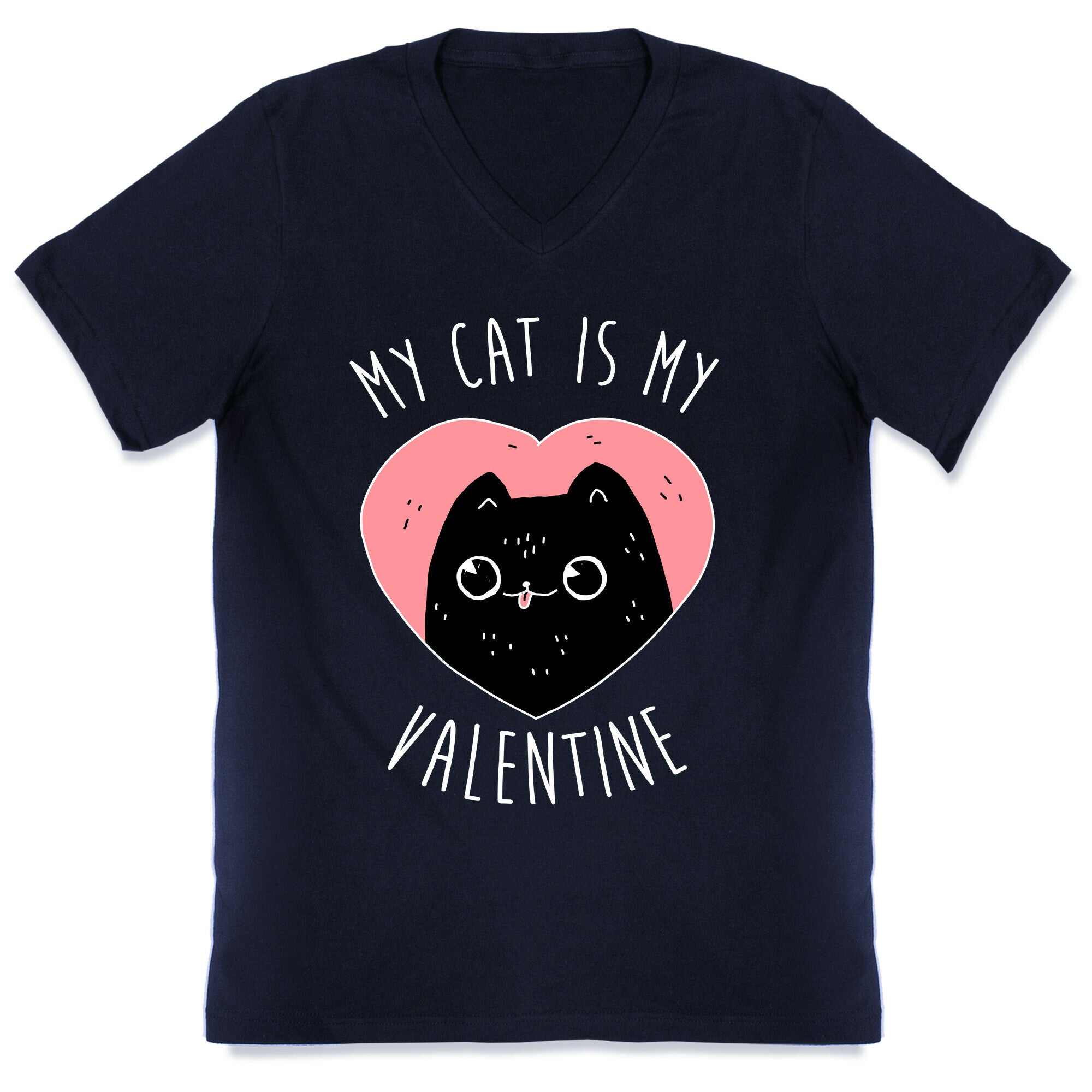 My Cat is My Valentine V-Neck