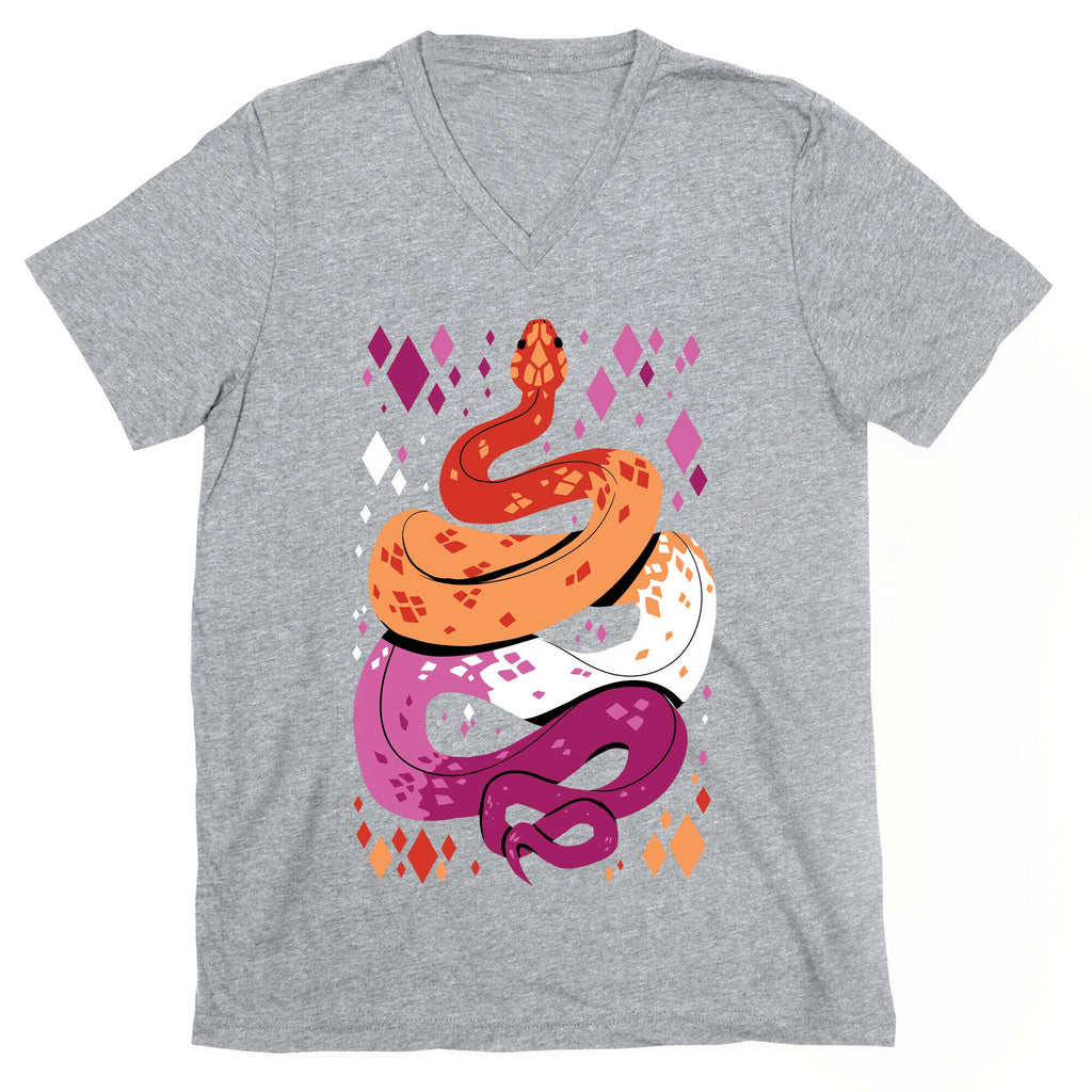 Pride Snakes: Lesbian V-Neck