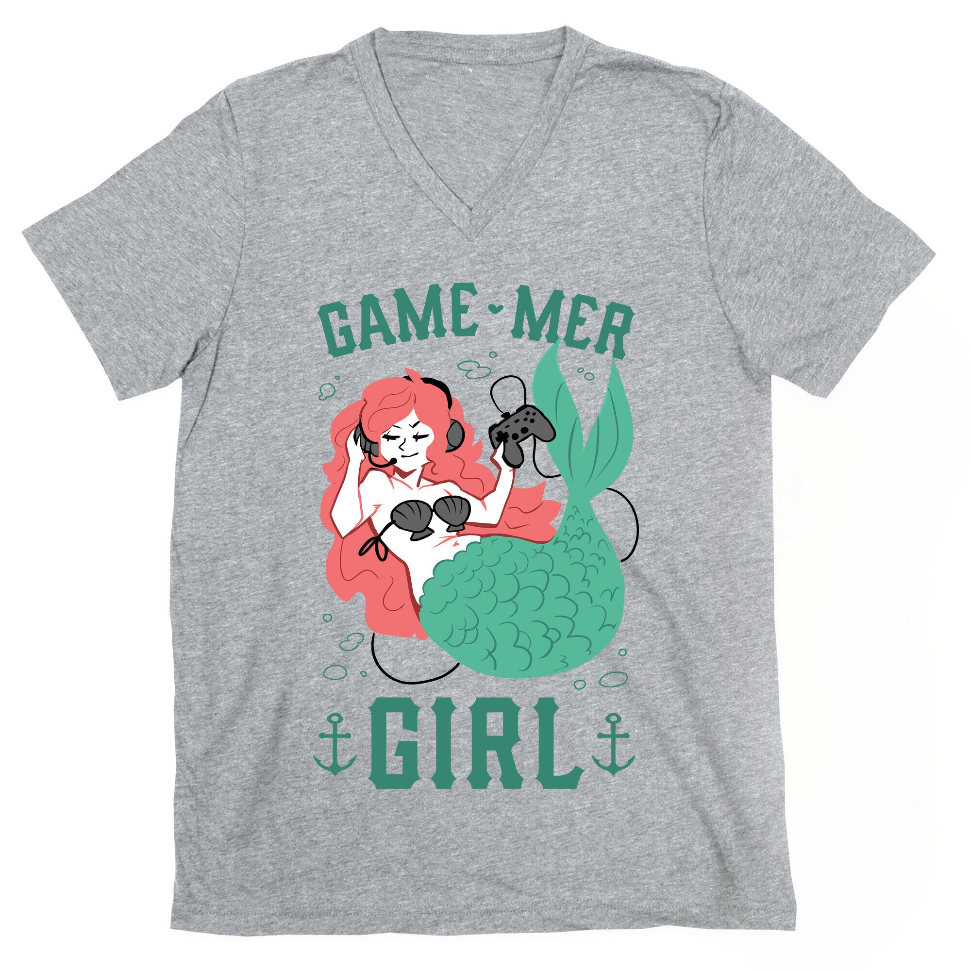 Game Mer Girl V-Neck