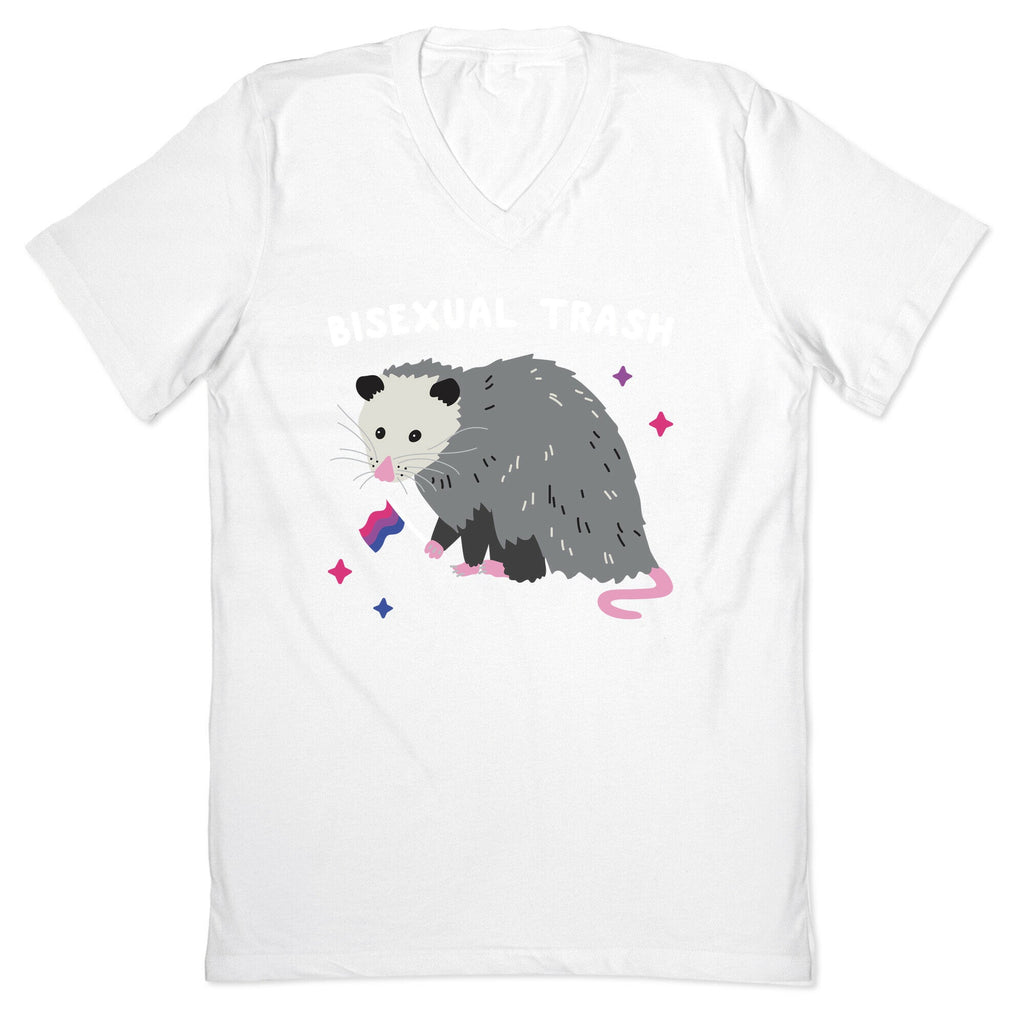 Bisexual Trash Opossum V-Neck