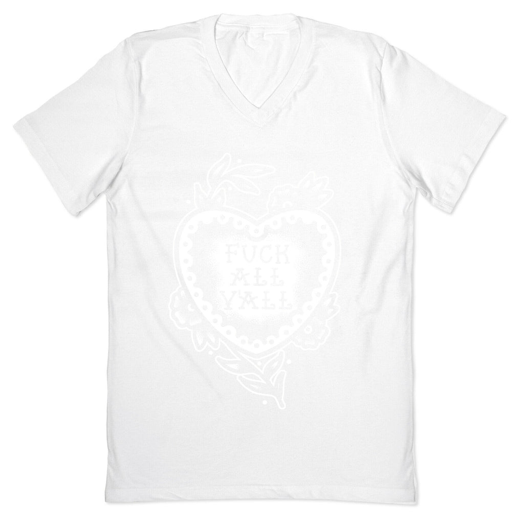 Fuck All Y'all Old School Tattoo V-Neck